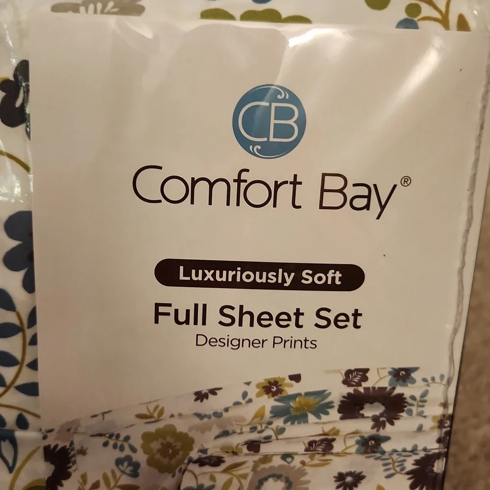 NWT Comfort Bay Full Sheet Set